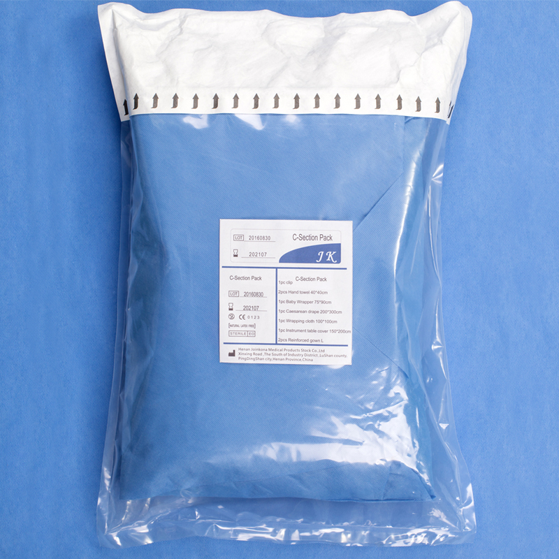 C-section sterile non woven disposable surgical drapes pack with ...